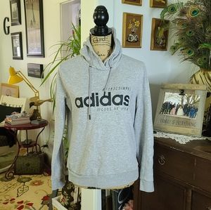 Adidas sweat shirt hoodie  Grey and black